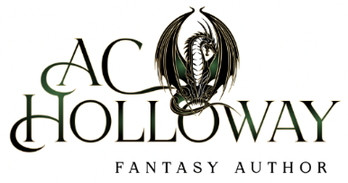 logo: AC Holloway, dragon sits on second 'o' of logo